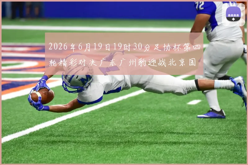 2026年6月19日19时30分足协杯第四轮精彩对决广东广州豹迎战北京国安